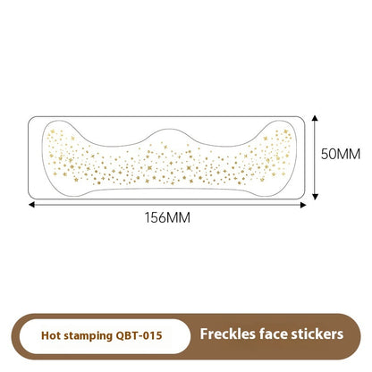 Gilding Freckle Tattoo Sticker Gilding Glitter Stickers Waterproof Beauty DealSniper.net QBT015 Gilding 156X50MM 1PCS