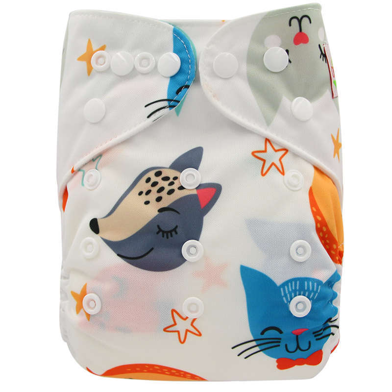 Washable Baby Cloth Diaper Breathable Diaper Pants 0-3 Years Old Kids DealSniper.net OB169 One size