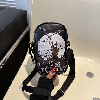 Funny Phone Bag Halloween Dark Crossbody Bag Halloween Men DealSniper.net 1st Style Black