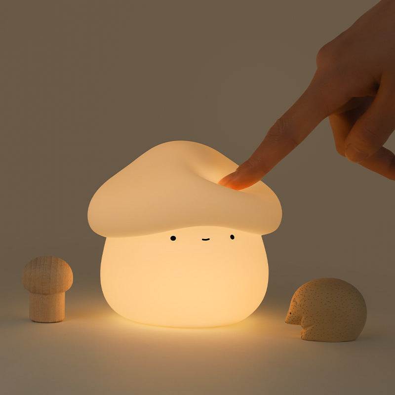 UNew Mushroom Small Night Lamp Cute Silicone Night Light Home Decor dealsniper-net