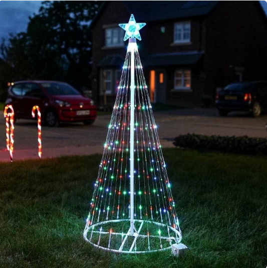 Multi Color LED Animated Outdoor Christmas Tree Lights Christmas Lights Christmas Garden Countryard Decorations Garden dealsniper-net 1.5m AU