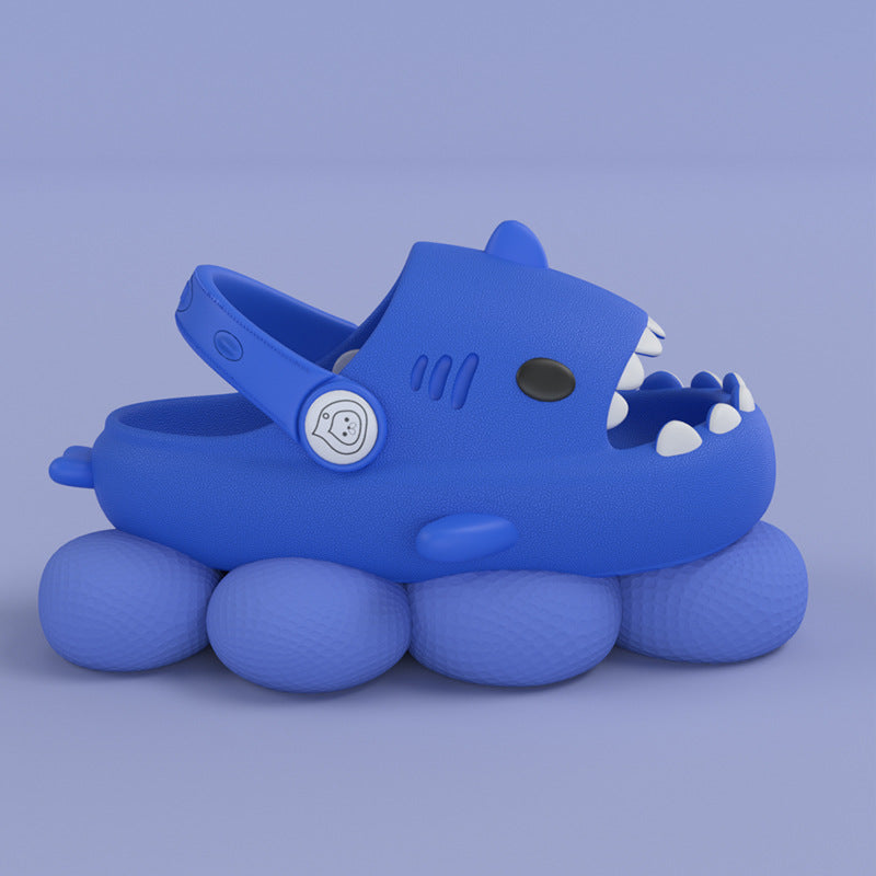 Shark Summer Children's Slippers Rainbow Shoes Kids Toddler Deals DealSniper.net Sapphire 130