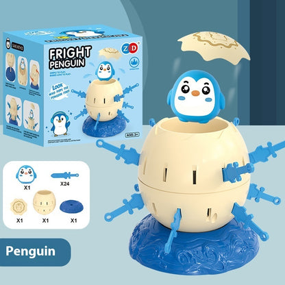 Mini Pirate Bucket Plug-in Chicken Party Desktop Toy Kids dealsniper-net Mini Blue Penguin Pirate Egg