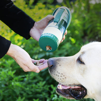 2 In 1 Multifunction Pet Dog Water Bottle Silicone Pets dealsniper-net