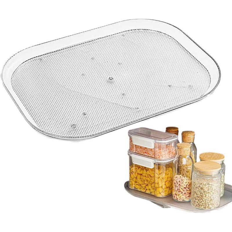 Transparent Condiment Square Rotatable Refrigerator Turntable Kitchen DealSniper.net