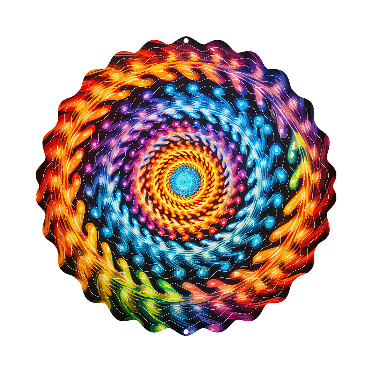 3D Rotating Wind Spinner Colorful Rotating Wind Chime House DealSniper.net FL403272 25cm