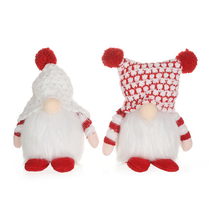 New Christmas Faceless Doll With Lights Holidays Gym From House