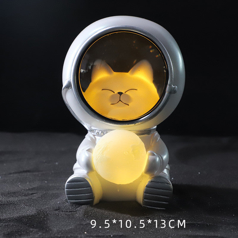 Starry sky animal atmosphere night light Gadgets dealsniper-net Kitten 9.5x10.5x13cm
