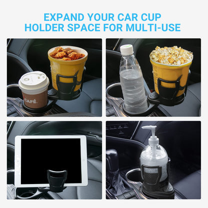 Car Drinking Bottle Holder 360 Degrees Rotatable Water Cup Holder Sunglasses Phone Organizer Storage Car Interior Accessories Vehicle dealsniper-net