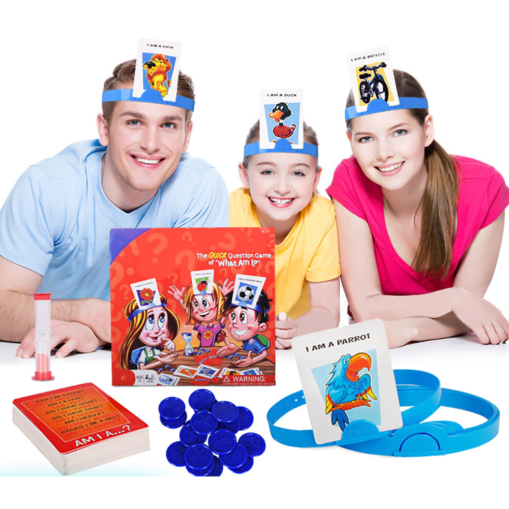 Quick Question Of What Am I Cards Board Game Funny Gadgets Kids DealSniper.net