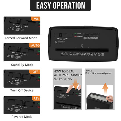 Woolsche 5 Sheet Cross Cut Paper Shredder Electronics dealsniper-net