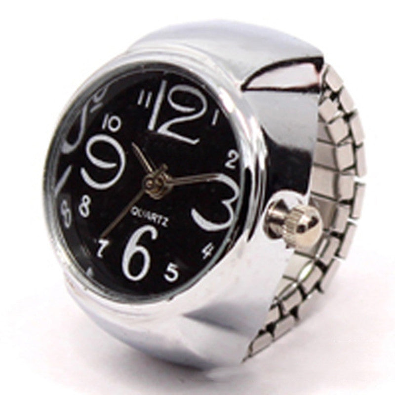 Personalized Men And Women Ring Watch Hot Sale Couple Ring Jewelry dealsniper-net Black