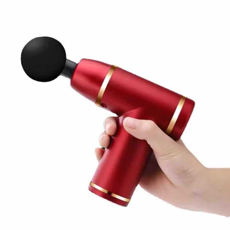 Mini Fascia Gun Mini Massage Gun Muscle Relaxer Sports DealSniper.net A Excellence Red USB