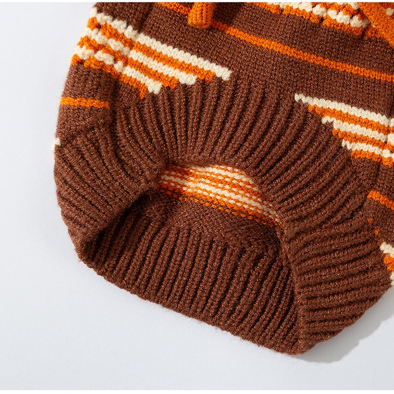 Cat Sweaters Cold Weather Dog Striped Pullover Pets dealsniper-net