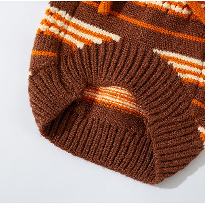 Cat Sweaters Cold Weather Dog Striped Pullover Pets dealsniper-net