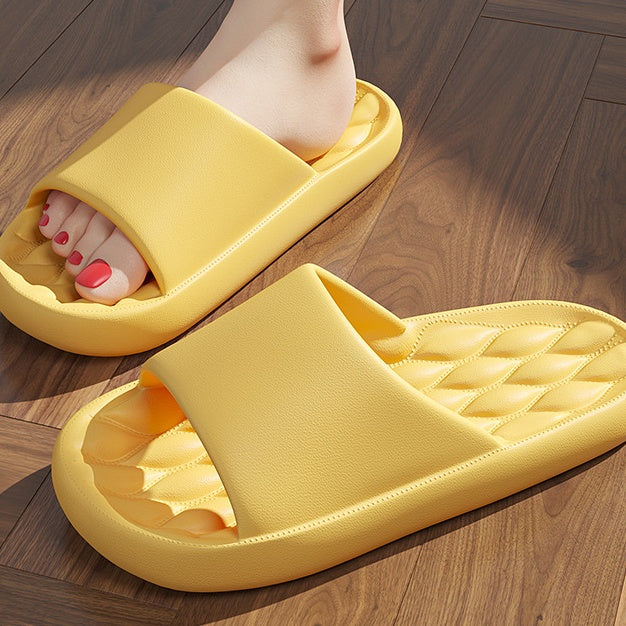 Soft Slippers Summer Floor Bathroom Shoes Women Men Women dealsniper-net Yellow 36and37