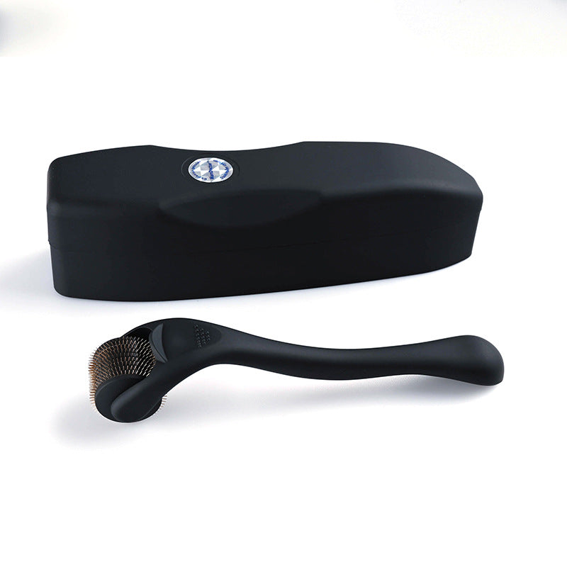 Matte Black Frosted Titanium Alloy Needle Roller Beard Roller Men Gym From House
