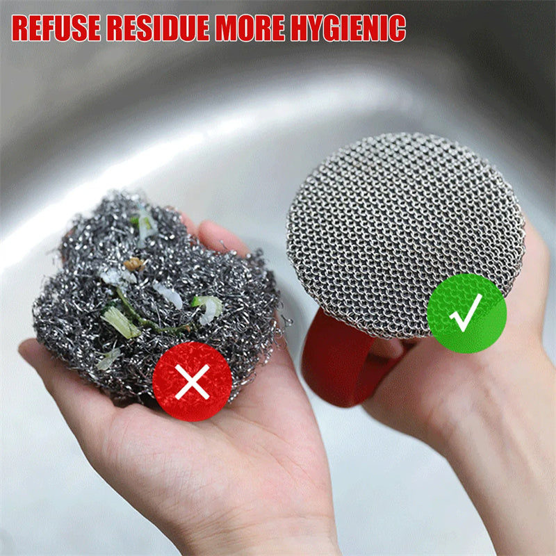 Cast Iron Scrubber 316 Stainless Steel Cast Iron Scrubber Kitchen DealSniper.net
