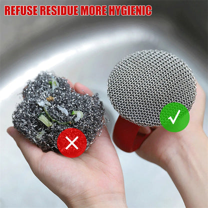 Cast Iron Scrubber 316 Stainless Steel Cast Iron Scrubber Kitchen DealSniper.net