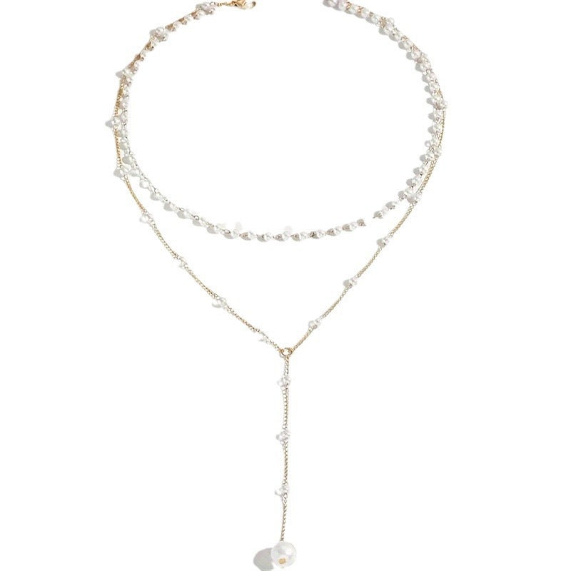 Pearl Double Layer Twin Pearl Necklace Jewelry Gym From House Gold