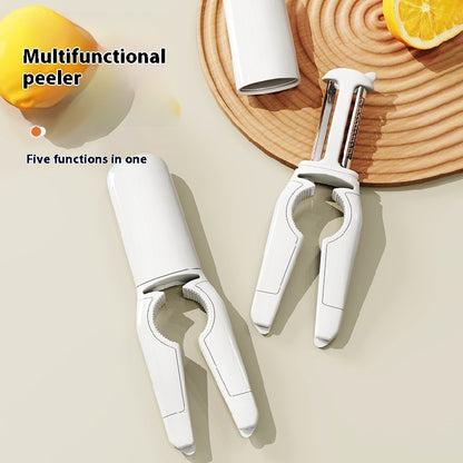 5 In 1 Fruit And Vegetable PeelerFood Grade Stainless Steel Kitchen dealsniper-net