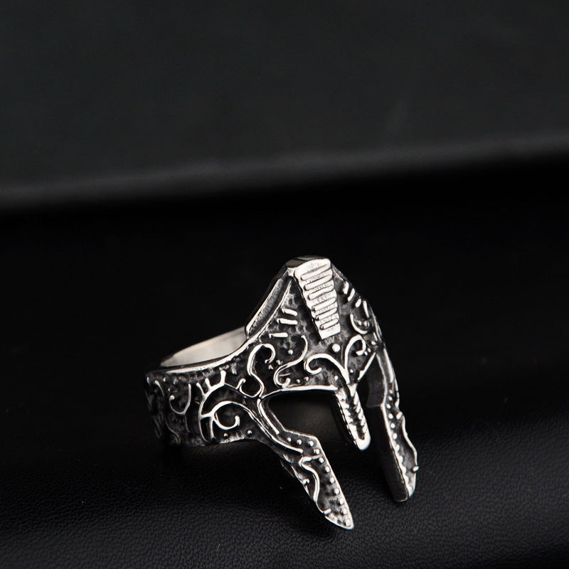 New Personality Warrior Mask Ring Fashion Jewelry dealsniper-net