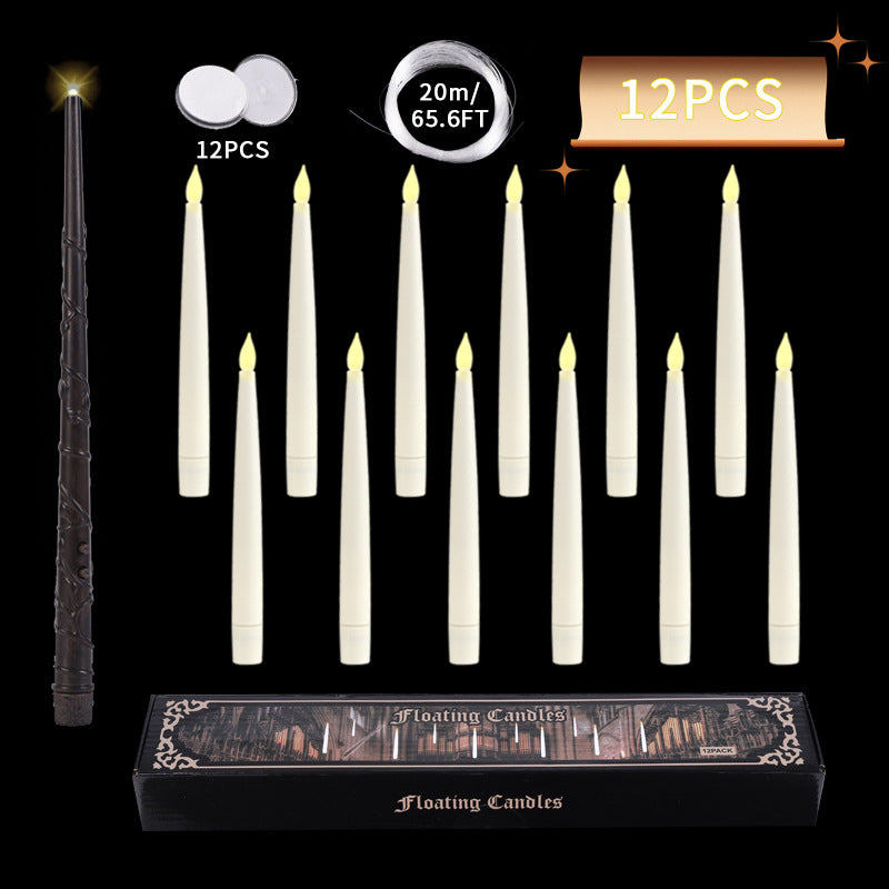 Suspension Remote Control Electronic Candle Christmas Decoration Holiday Set Holidays DealSniper.net Pencil Magic Stick 12 Pack