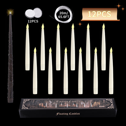 Suspension Remote Control Electronic Candle Christmas Decoration Holiday Set Holidays DealSniper.net Pencil Magic Stick 12 Pack