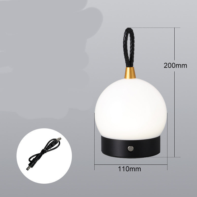 Night Light Camping Atmosphere Charging Fashion Super Birght Home Decor Gym From House Black USB