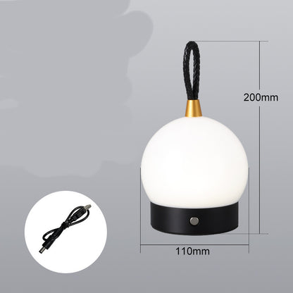 Night Light Camping Atmosphere Charging Fashion Super Birght Home Decor Gym From House Black USB