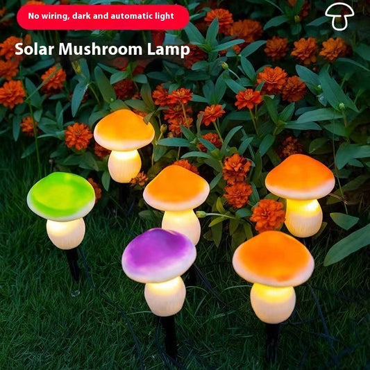 Solar Mushroom Outdoor Waterproof Courtyard Lawn Lamp Outdoor Gym From House