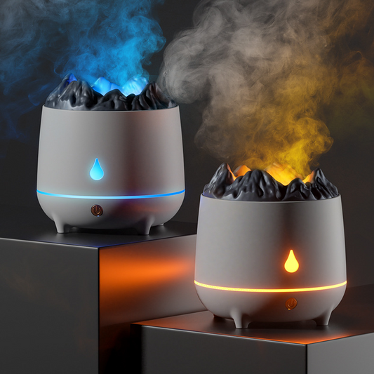 New Volcano Humidifier Flaming Mountain Aromatherapy Machine Home dealsniper-net