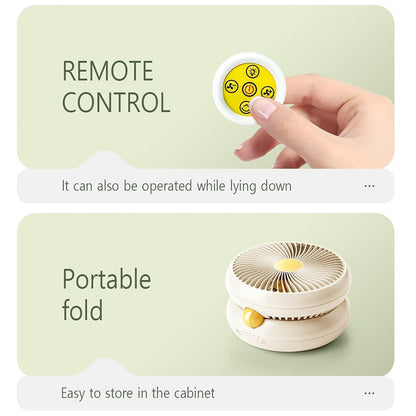 Table Fan Rechargeable Remote Control Fan With Auto Gadgets DealSniper.net