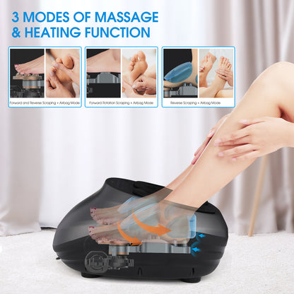 Foot Massager Machine With Heat And Massage Gifts For Men And Women Shiatsu Deep Kneading Electric Feet Massager For Home And Office Use Health DealSniper.net