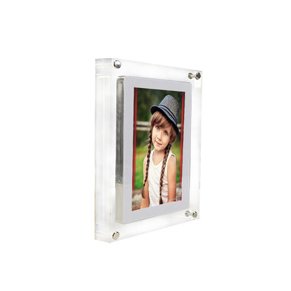 Acrylic Digital Photo Video Frame Battery New Home Decor Gym From House 5inches Vertical play AU