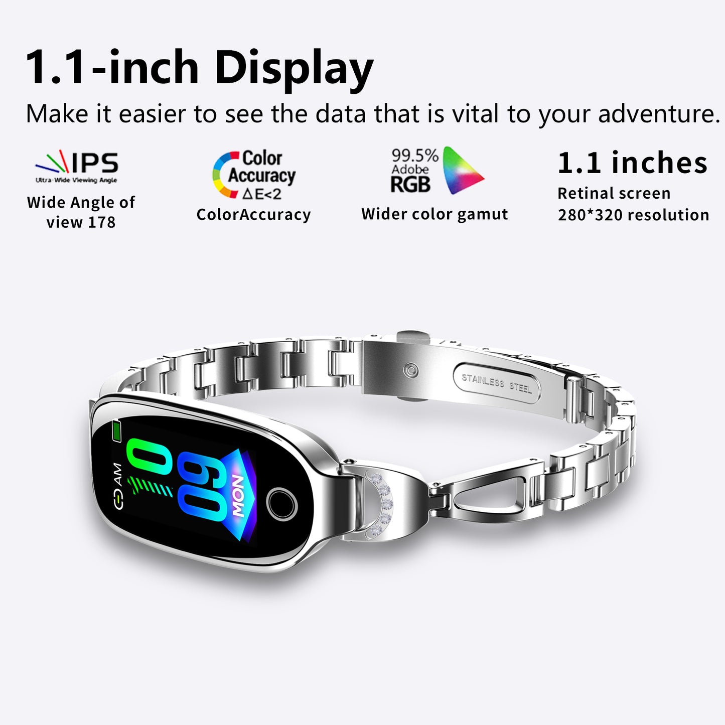 Gold Smartwatch For Women Compatible For Android & IOS Jewelry dealsniper-net