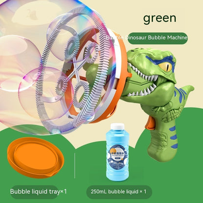 Fan Dinosaur Bubble Machine Bubble Blowing Toy Children's Kids dealsniper-net Green Bubble water