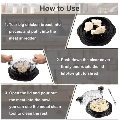 Large Chicken Shredder Tool Twist Meat Shredding Grinder Tools DealSniper.net
