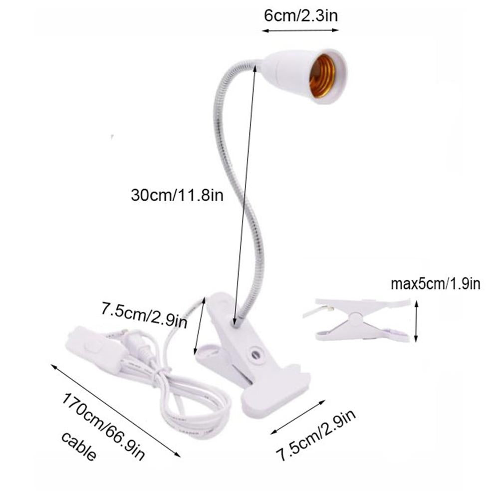 LED Grow Light 360 Degrees Flexible Desk Lamp Holder E27 House DealSniper.net
