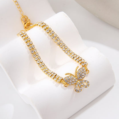 Creative Butterfly Anklet Beach Ornament Women Jewelry dealsniper-net Gold