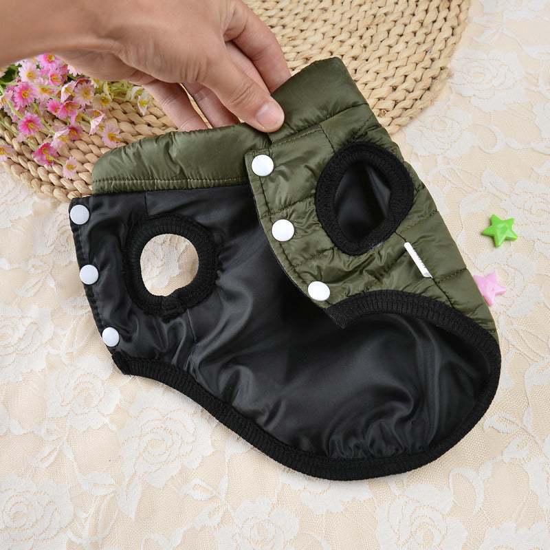 Small Dog Teddy Autumn Autumn Winter Cat Thermal Padded Coat Deals DealSniper.net