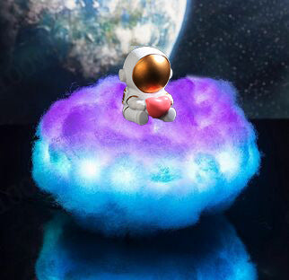 LED Colorful Clouds Astronaut Lamp With Rainbow Lamp Home Decor DealSniper.net Love 15X20CM