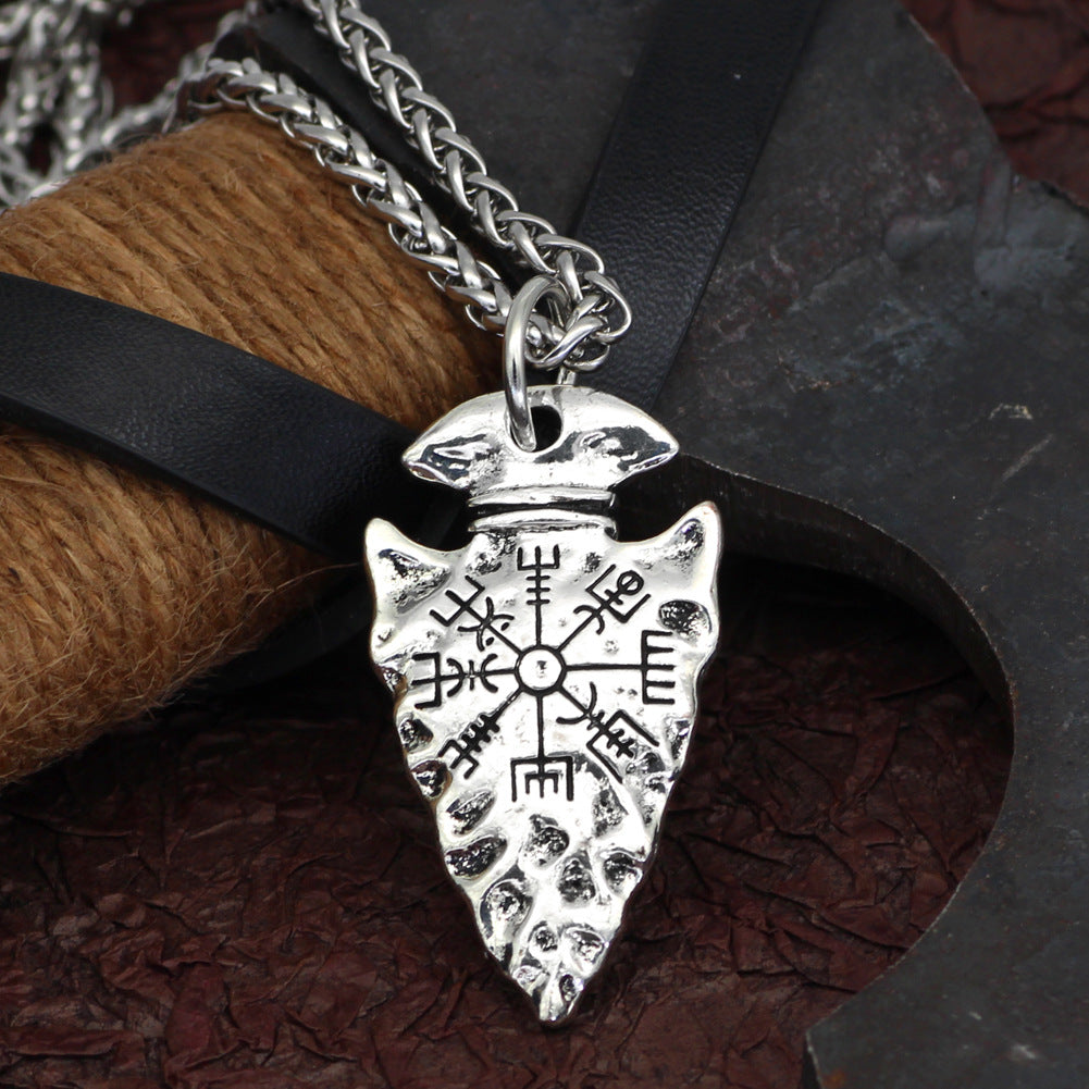 Fashion Simple Alloy Compass Pendant Necklace Jewelry dealsniper-net Silver