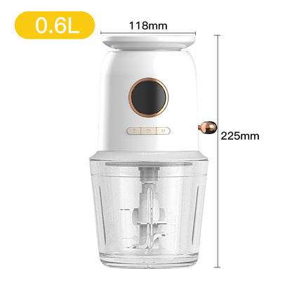 Multi Functional Small Baby Auxiliary Food Machine Kitchen Gadgets Kitchen dealsniper-net White 0.6L USB