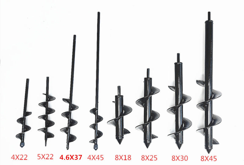 Ground Drilling Machine Drill Bit Spiral Tree Planting Drill Garden DealSniper.net Hexagon diameter 4x45cm
