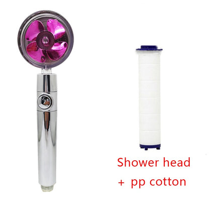 Shower Head Water Saving Flow 360 Degrees Rotating