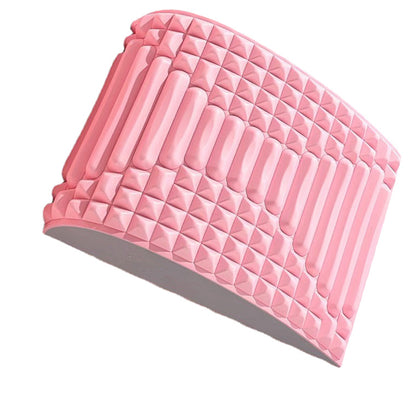 Back Stretcher Pillow Neck Lumbar Support Massager Health dealsniper-net Pink