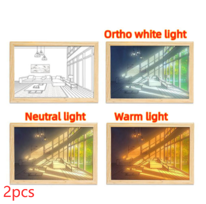 Illuminated Picture LED Decorative Light Painting Modern Night Light