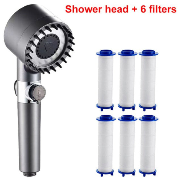 3 Modes Shower Head High Pressure Showerhead Portable Filter