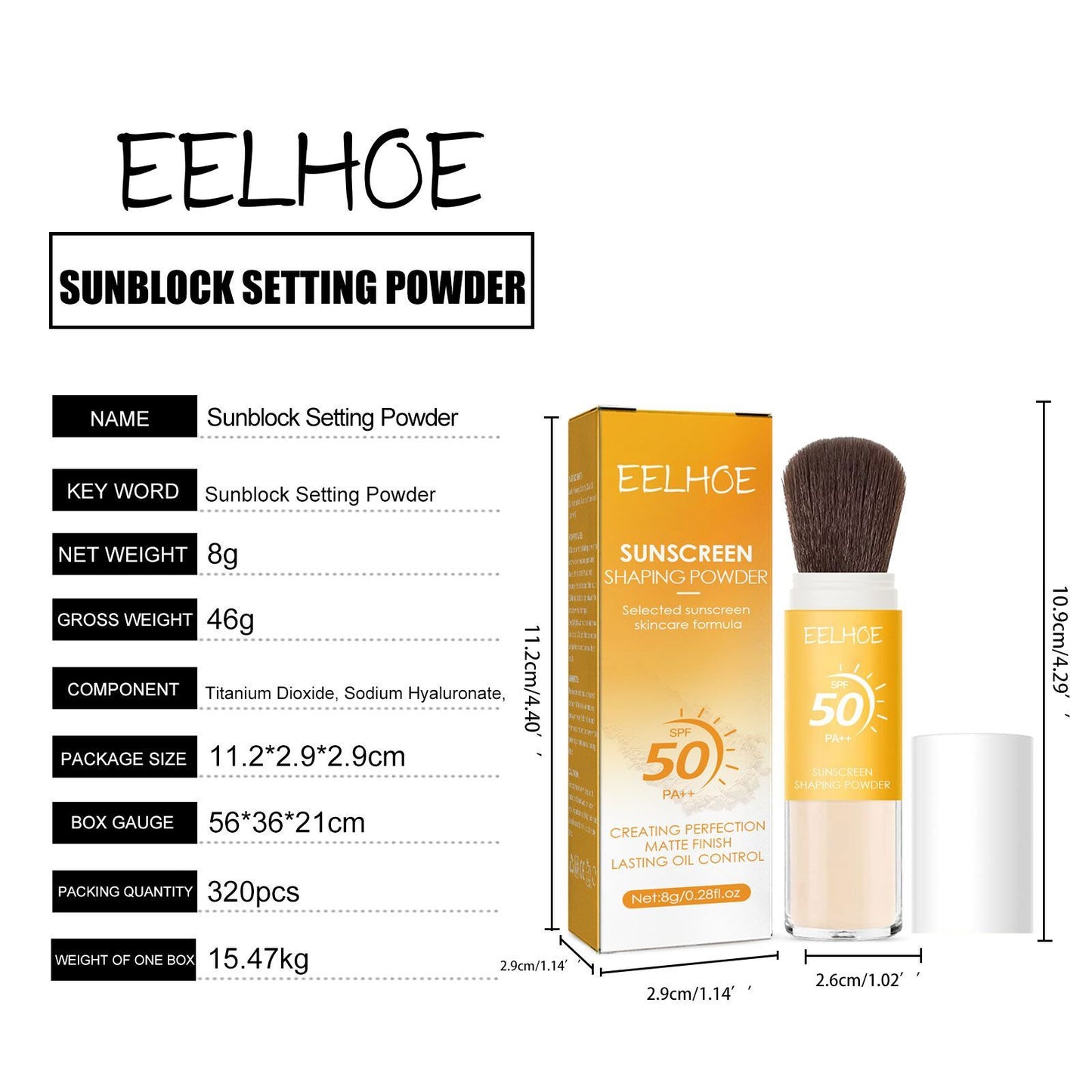 EELHOE Setting Powder For A Natural Lightweight